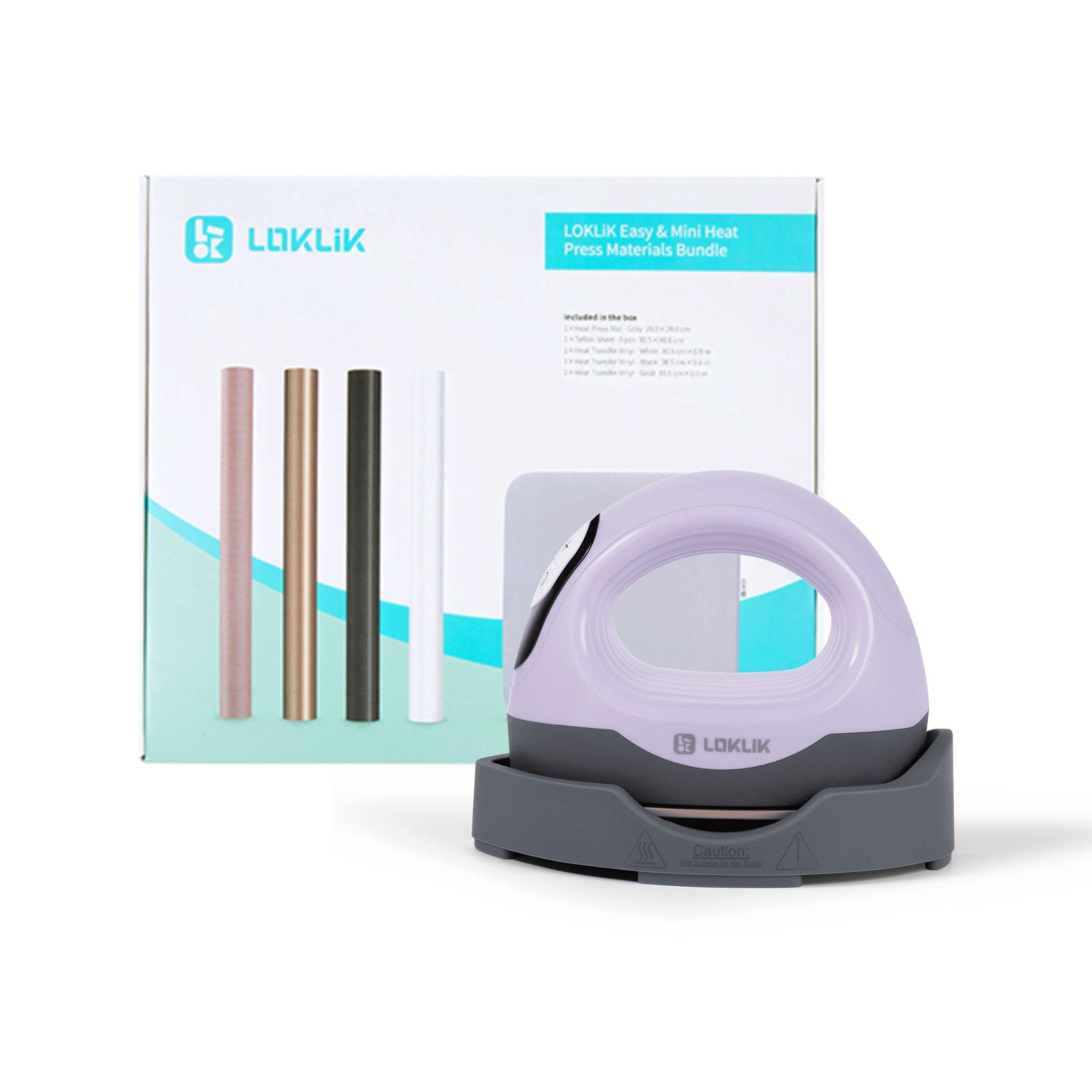 Prasa 2w1 LOKLiK Impress Mini 3 - fioletowa + Zestaw startowy do naprasowanek LOKLiK