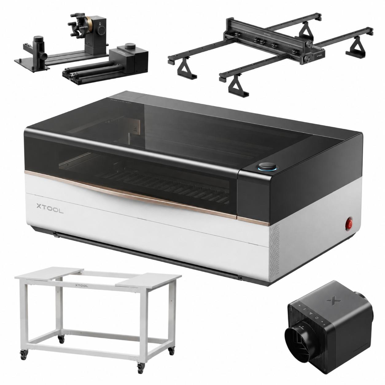 xTool P3 80W - Grawerka Laserowa i Wycinarka CO2 - zestaw rozszerzony