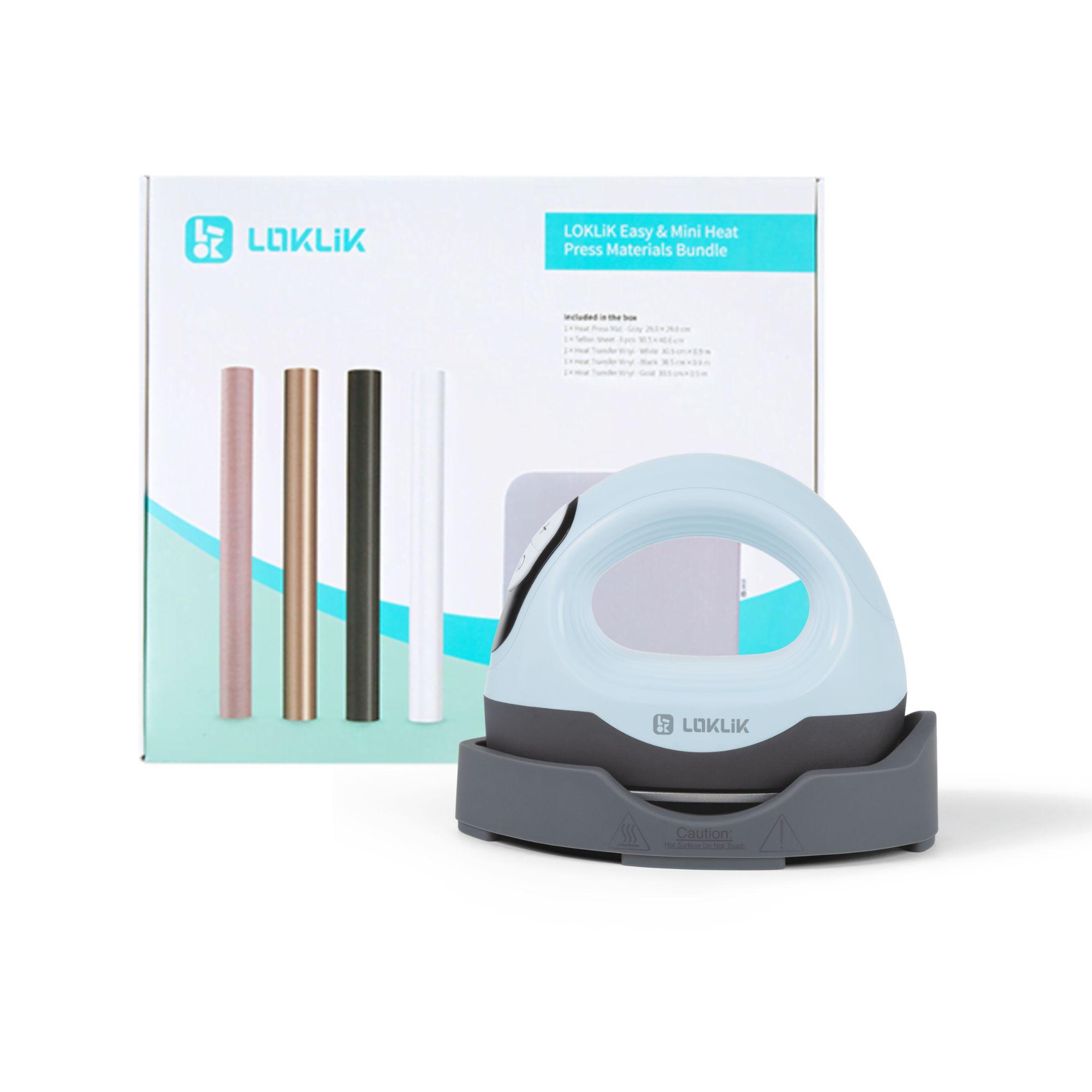 Prasa 2w1 LOKLiK Impress Mini 3 - niebieska + Zestaw startowy do naprasowanek LOKLiK